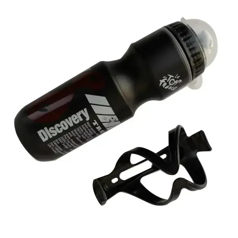 750ML Portable Cycling Equipment Cycling Bottles Mountain Bicycle Water Bottle Outdoor Sport Camping Drink Jug Free Cup Holder
