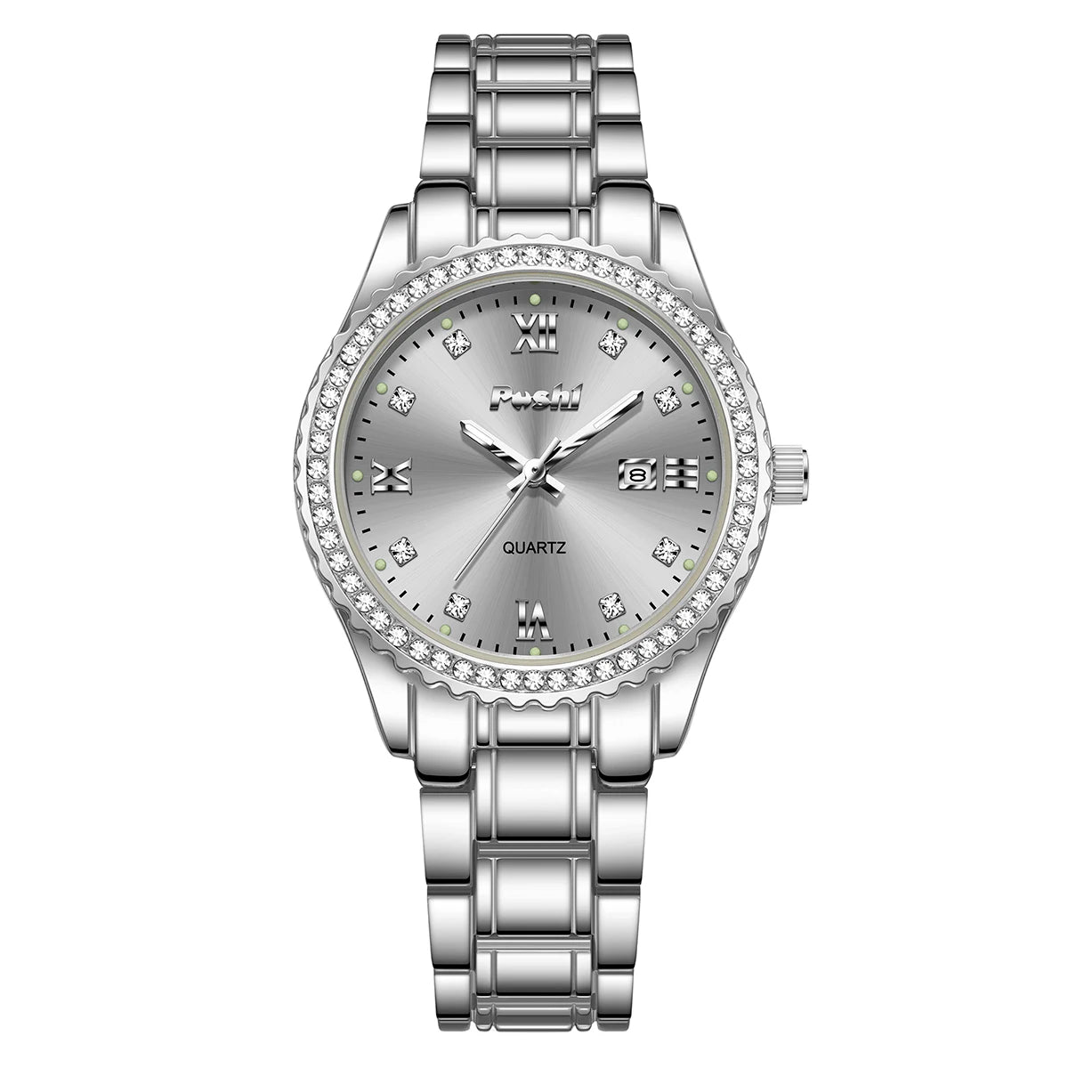 POSHI 990 Fashion Women Watch Elegant Business Quartz Wristwatch Lady Casuan Dress Watches With Date Display Original Clock