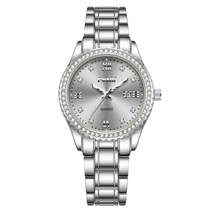 POSHI 990 Fashion Women Watch Elegant Business Quartz Wristwatch Lady Casuan Dress Watches With Date Display Original Clock