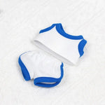 17cm Mini Plush Doll'S Clothes Outfit Accessories For Korea Kpop Exo Labubu Idol Flower shirt leather jacket skirt Clothing Gift