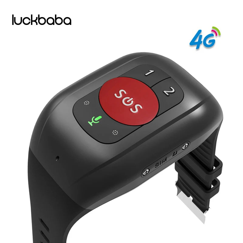 Smart 4G GPS Trace Locate Men Elder Blood Oxygen Heart Rate Monitor Wristwatch SOS Call Android Phone Watch with Temperature