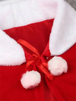 Christmas Shawl Performance Clothing Santa Claus Christmas Cloak Children's and Adults Christmas Cloak Velvet Christmas Costume
