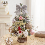 45cm Glitter Tabletop Mini Christmas Tree Add Atmospheres Xmas Tree Decor For Bedroom Home Party Office Home Desktop Ornaments