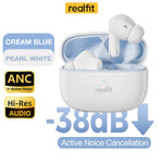 Realfit F3 ANC Active Noice Cancellation Bluetooth Earphones ENC Call HIFI Stereo Superb Bass Wireless Earbuds Sport Gaming