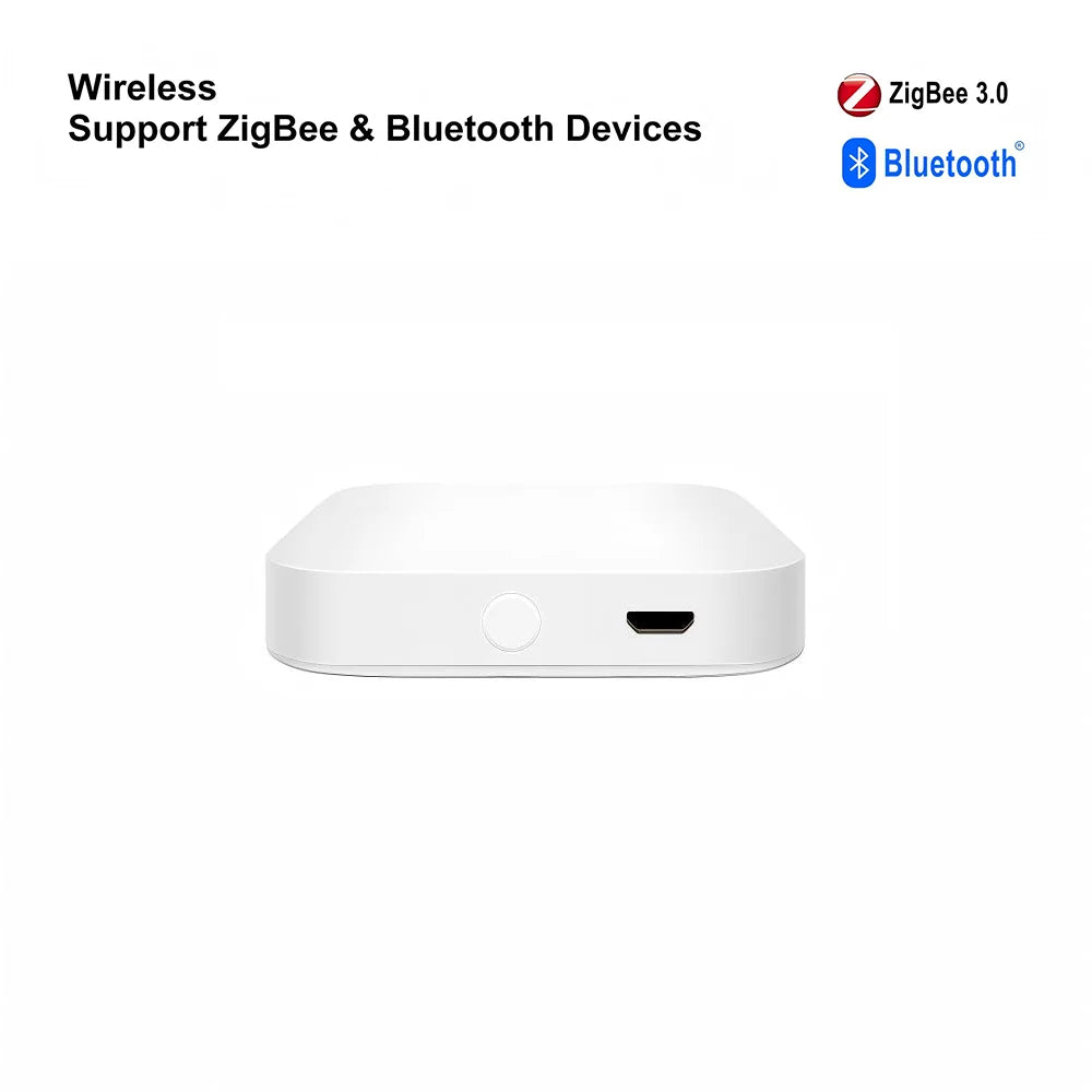 Tuya ZigBee 3.0 Smart Hub, Wireless/Wired Gateway Bridge for App Voice Remote Control, Works with Alexa Google Home Assistant