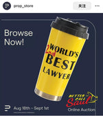 “Better Call Saul”Water Cup Yellow Coffee Cup Stainless Steel Car Insulated Cup“Breaking Bad”