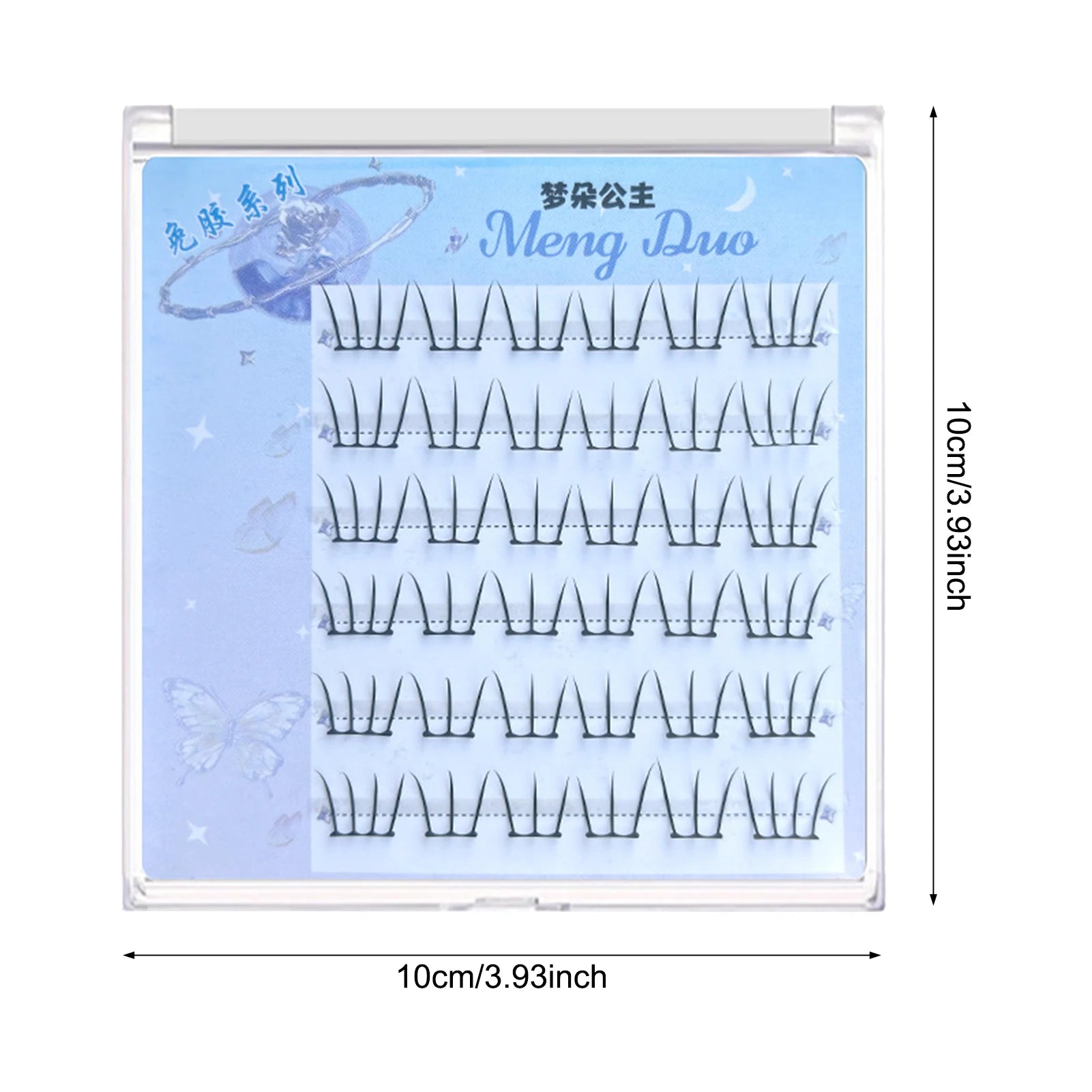 Self Adhesive Individual Eyelashes No Glue Needed Fluffy Cluster Eyelash Korean Fashion Manga Lash Extension for Daily Makeup