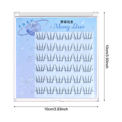 Self Adhesive Individual Eyelashes No Glue Needed Fluffy Cluster Eyelash Korean Fashion Manga Lash Extension for Daily Makeup