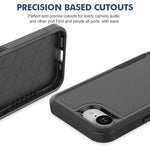 New TPU/PC Case for iPhone 16e / 16 Pro Max - Military Grade Shockproof Phone Cover Hybrid Armor Dual Layer Protection Shell