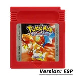 Pokemon Red Blue Crystal Golden Green Silver Yellow GBC Game Card 16 Bit Video Game Cartridge Console Cards For GB/SP