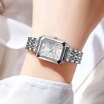 Fashion Rectangle Women Quartz Watch Luxury Analog Wristwatches Reloj Mujer Girls Clock Gift（Without Box）