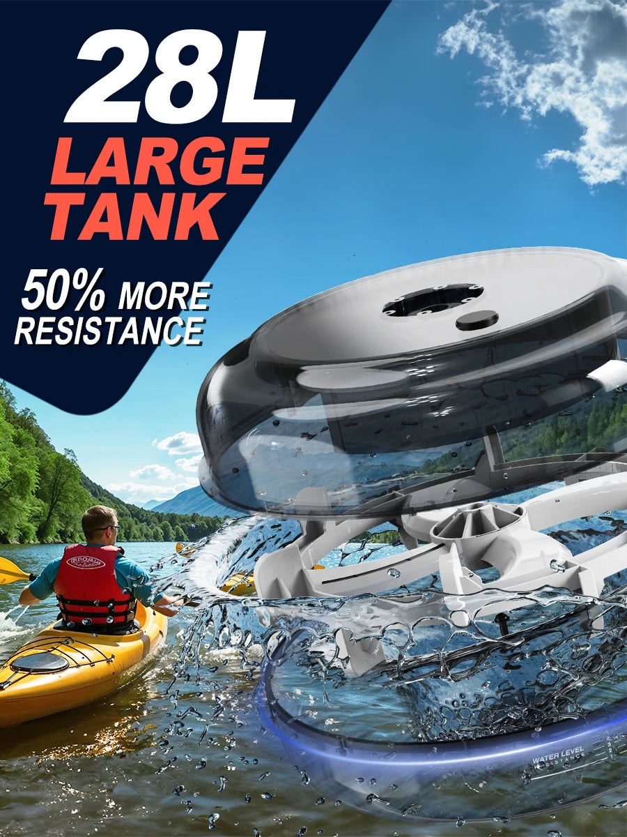 Fysiq Home Rowing Machine, Made of High-Quality Wood, 28L Extra-Large Water Tank, 50% Increased Resistance, Bluetooth Display, Maximum User Height 200cm