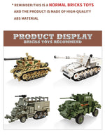 WW2 Classic Anti-tank Gun Building Blocks Army Weapon Toys Military Armored Cars MOC Bricks Tank Model Adult Children Gifts NEW