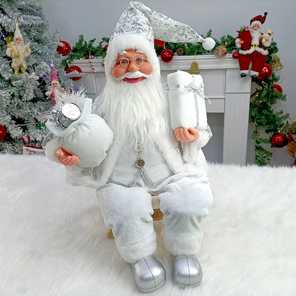 50cm Sitting Santa Clauses Decoration Fashionable Vivid Christmas Handiworks For Office