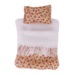 17cm Mini Doll's Accessories Set For Labubu Doll Pop 3Pcs/Set Bed+Quilt+Pillow Pajamas Sleeping Bag Dollhouse Gift,Girl's Toys