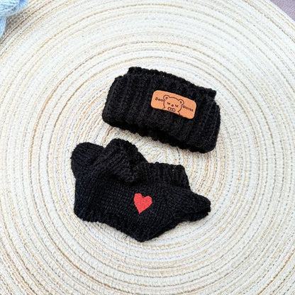 17cm Toy Doll Clothes for Labalbu Accessories Luxury Backpack New Original Clothing for Labbubu Sweater Outfit Mini Cute Bag Hat