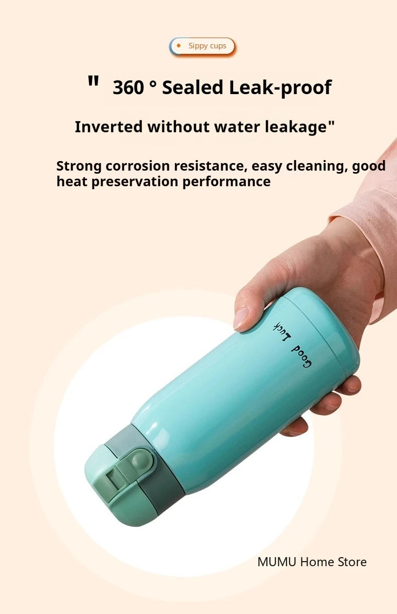 Mini Thermos Cup 200ml/360ml Pocket Cup Stainless Steel Thermal Coffee Mug Vacuum Flask Insulated Hot Water Bottle Kids Gift