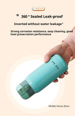 Mini Thermos Cup 200ml/360ml Pocket Cup Stainless Steel Thermal Coffee Mug Vacuum Flask Insulated Hot Water Bottle Kids Gift