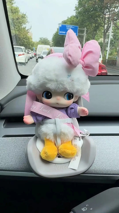 Doll Accessory For Labubu Plush Doll Car Accessory Compatible Car Air Conditioning Vent Cute Car Decoration Hanging Ornament
