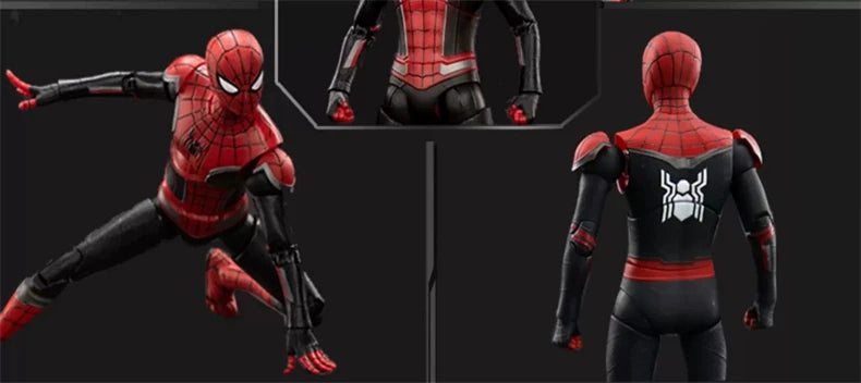 ZD Toy Spider Man No Way Home Marvel legends 1/10 Peter Parker Gold Black Red Model Action Figure Adult Collectible Toy