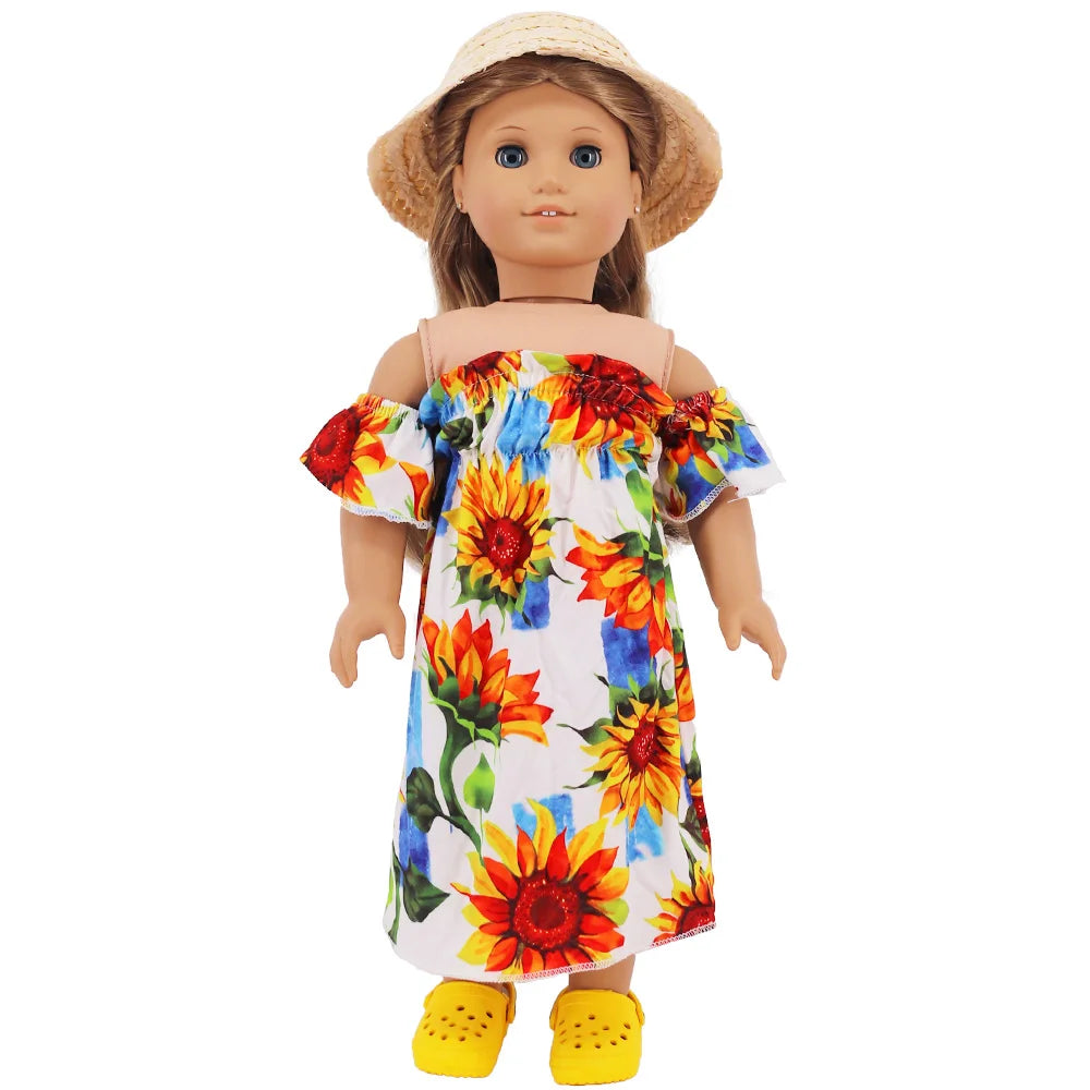 7 CM Doll Shoes Sandal For 43 CM Born Baby Doll Clothes Accessories 18 Inch American Doll Girl‘s Toys Our Generation Gift