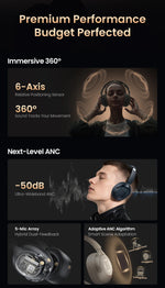 HAYLOU S40 ANC Wireless Headphone 50dB Noise Canceling Hi-Res 3D Spatial Audio Earphone with LDAC Bluetooth 6.0 Over Ear Headset