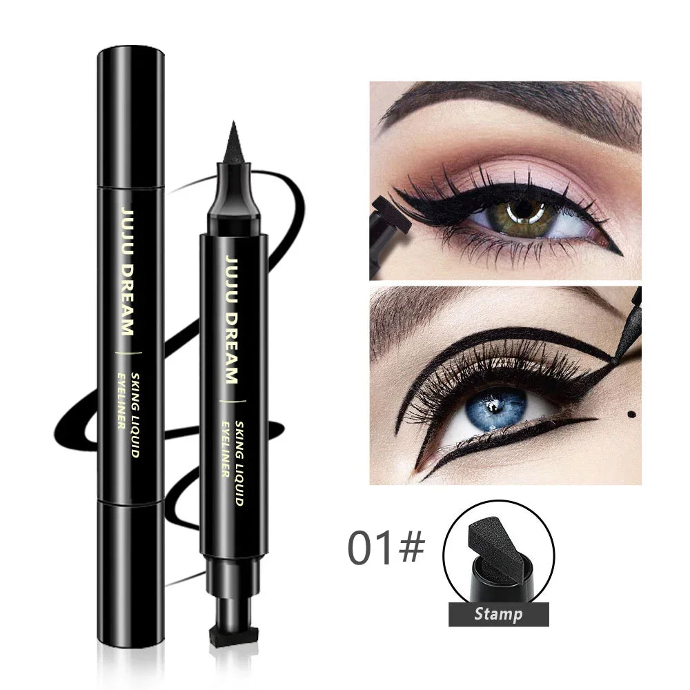 2-in-1 Dual-Ended Eyeliner & Shadow Pen – Waterproof, Long-Lasting, DIY-Friendly, Certified, Unisex, Quick & Easy Eye Makeup
