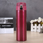500M/16 Oz Insulated Mug Tritan Material Stainless Steel Metal Water Bottle Leakproof BPA Free Suitable for Hot and Cold Drinks