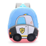 2-4 years old kids engineering backpack cartoon excavator backpack plush kids small school bag toy backpack