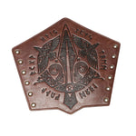 Medieval PU Leather Gauntlet Wristband Medieval Arm Bracers Punk Bracer Wrist Guards for Halloween Warrior Knight Photo Props