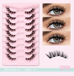 GROINNEYA Cat Eye Lashes Create Natural Look Half Eye Lashes With Winged Ends For Extended Eyelash For Daily Use