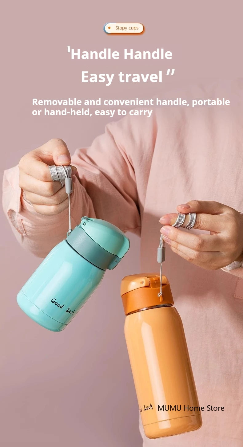 Mini Thermos Cup 200ml/360ml Pocket Cup Stainless Steel Thermal Coffee Mug Vacuum Flask Insulated Hot Water Bottle Kids Gift