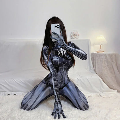 Cosplay Bodysuit Spider Super Woman Costume Halloween Suit Avenger Cosplay for Women Girl Gift Spandex Suit Carnival Party Prop
