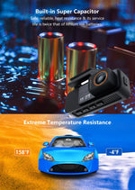Dash Cam Dual Lens 4K UHD Recording Car Camera DVR Night Vision Video Recorder GPS Wi-Fi Room Black Box 2.5K Rear View Camera