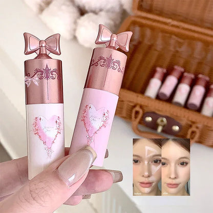 Brightening Highgloss Liquid Concealer Stick Hydrates Lasting Full Coverage Concealer Makeup Concealing Lip Groove Dark Circle