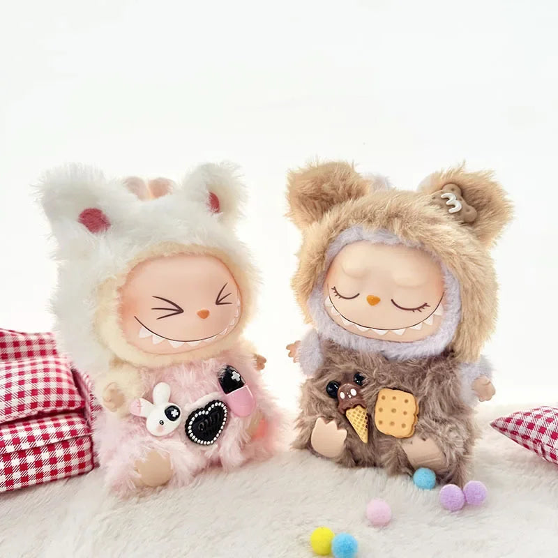 Ropa Labubu Cute Monkey Adventure Clothes Bear Rabbit Bib Pants Overalls Animal-themed Pendant Labubu Outfit Macaron Costume