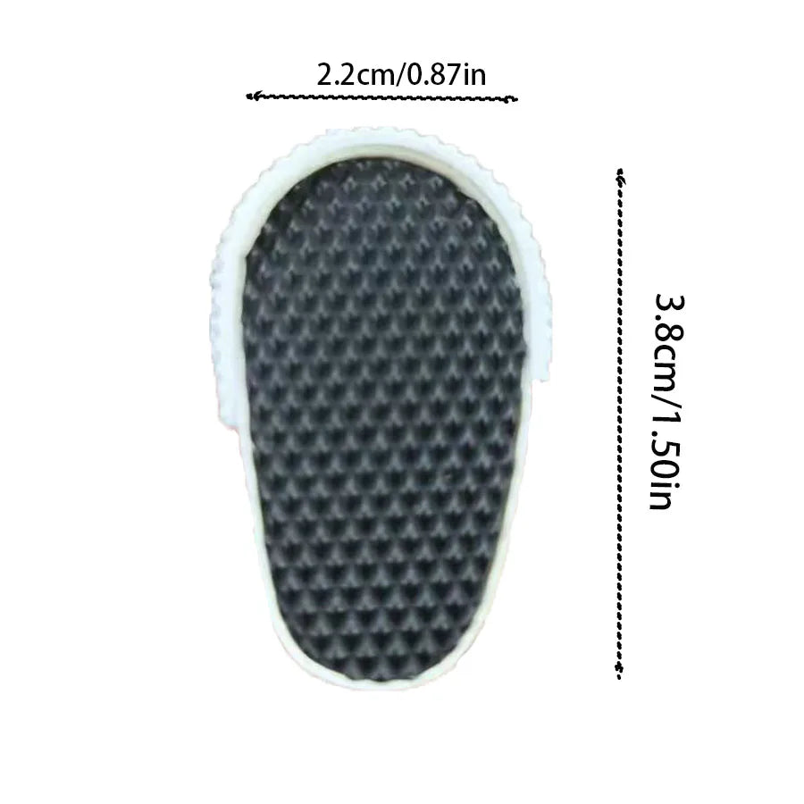 3.8cm Doll Shoes Solid Color Pop Lace up Canvas Shoe PU Shoes For 17cm Labubu Doll Clothes Accessories,Girl's Toys Clothing Gift