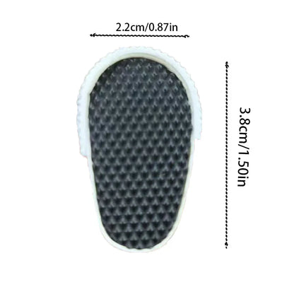 3.8cm Doll Shoes Solid Color Pop Lace up Canvas Shoe PU Shoes For 17cm Labubu Doll Clothes Accessories,Girl's Toys Clothing Gift