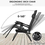 Homfa Folding Sun Lounger Set with Table