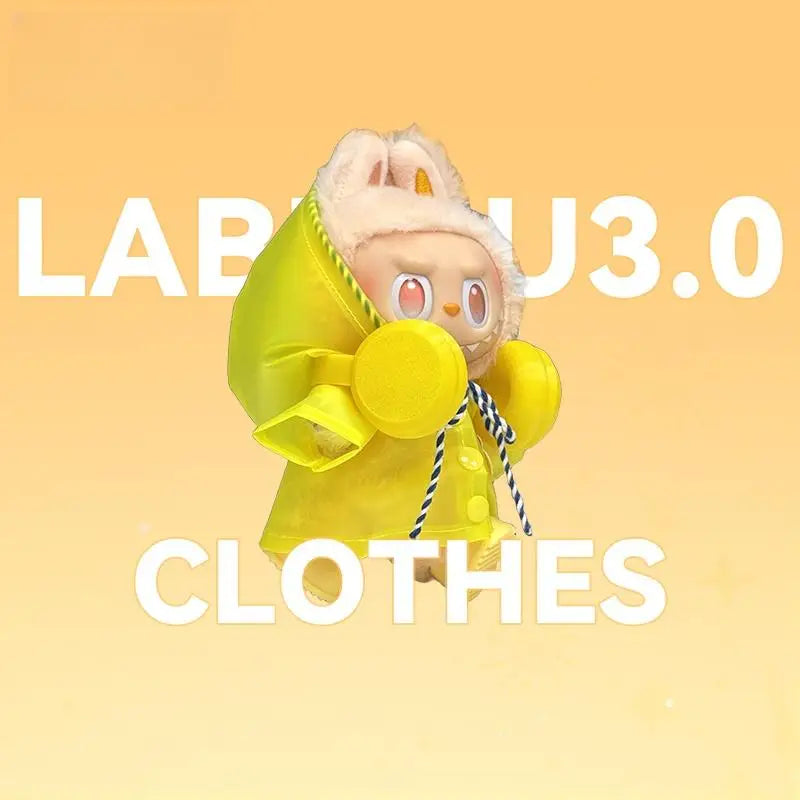 Doll Clothes: Baby Clothes Third Generation, Front High Energy Set, Sitting Party, Macaron,Only clothes