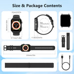 New 2025 Blackview R30 Max Smartwatch with LED Flashlight 1.91'' TFT Screen Health Monitor Bluetooth Watches for Men Women Gifts