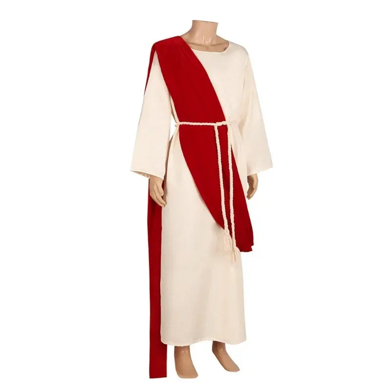 Roman Priest Monk Jesus Christ Halloween Anicent Greek Costume Adult Religion Nun Toga Gown Robe Catholic Outfit For Men