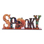 Halloween Spoky Letter Wooden Decor Festival Atmosphere Layout Tabletop Halloween Cartoon Decor Party Supplies Ornaments