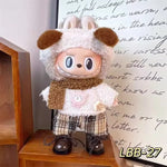 17cm Labubu V2 V1 Trendy Clothes Outfit Accessories Idol Doll Clothing for Kid Gift Labubu Ropa