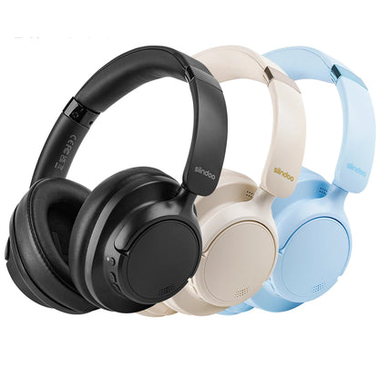 Siindoo New JH-ANC630 Active Noise Cancelling Wireless Headphones Over Ear Bluetooth earphones with Mic 70H Playtime Clear Calls