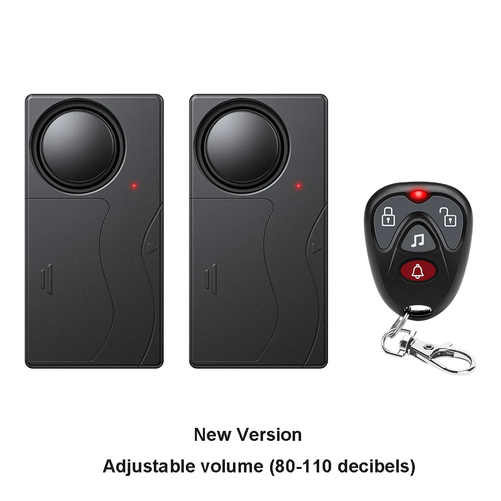 Anchtek 110db Loud Alarm Wireless Vibration Alarm with Remote Control Anti-Theft Alarm Motorcycle Bike Vehicle Security Alarm