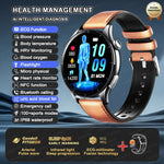 2025 New Health Analysis ECG+PPG Smart Watch Body Fat Uric Acid Blood Pressure Heart Rate Tracker NFC Smartwatch For Android IOS