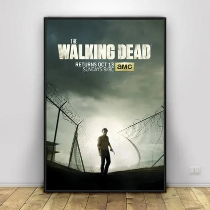 Classic Art Poster The Walking Dead The Comic Wall Art Paint Wall Decor Canvas Painting Prints Interior Bar Cafe No Frame