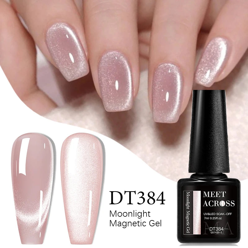 7pc Cat Magnetic Nail Gel Polish Set Long Lasting Glitter Nail Supplies Soak Off UV/LED Vernis Gel Kit for Manicure Design