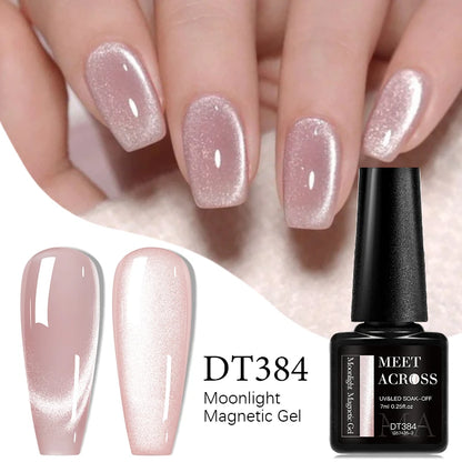 7pc Cat Magnetic Nail Gel Polish Set Long Lasting Glitter Nail Supplies Soak Off UV/LED Vernis Gel Kit for Manicure Design